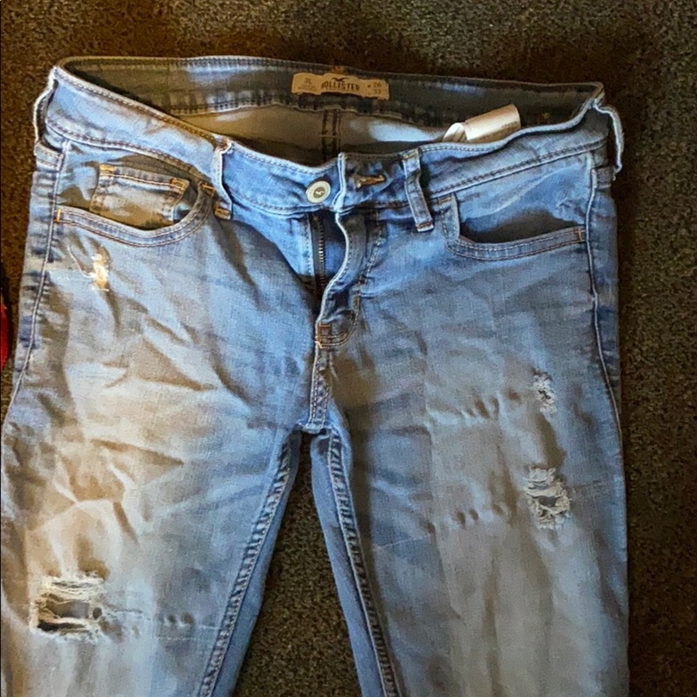 Hollister ripped jeans
